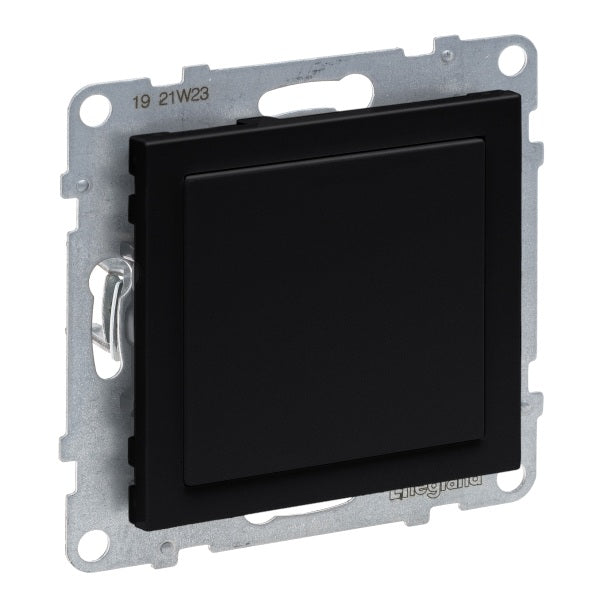 LEGRAND SEANO Blindabdeckung & Mosaic-Adapter in der Farbausführung Schwarz lackiert – 765801