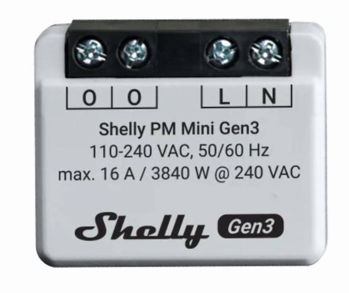 Shelly Unterputz ''Plus PM Mini Gen. 3'' WLAN BT – 222761