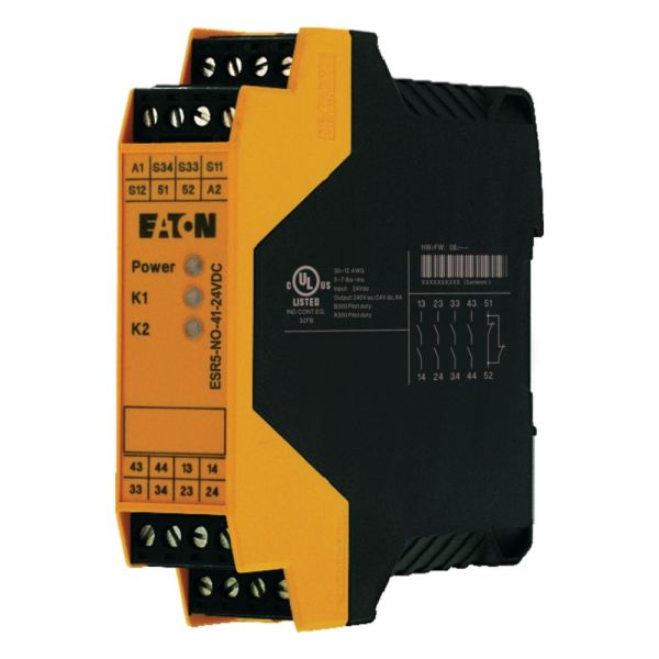 Sicherheitsrelais 24VDC, 1-kanaligNot-Halt, Schutztuer-Ueberw, unverzögert – EP-401060