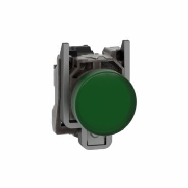 Leuchtmelder, XB4, Metall, 22mm, grün, LED, glatte Kalotte, SK, 24VACDC – XB4BVB3