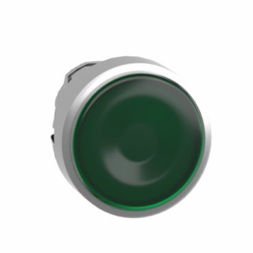 Leuchtdrucktaster Frontelement XB4, Metall, 22mm, grün, tastend, für LED – ZB4BW333