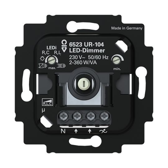 LED-Busch-Drehdimmer Einsatz 2-3-Draht mit N-Klemme – 2CKA006512A0353