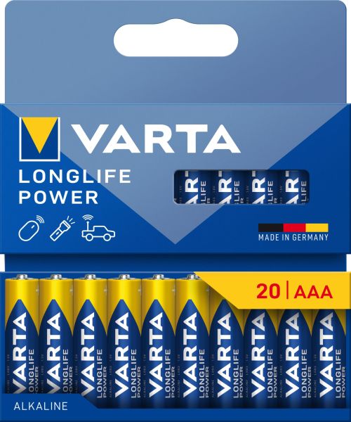 Batterie Longlife Power Alka. AAA Micro LR03 1.5V 1Bli=20Stk – 4903121720