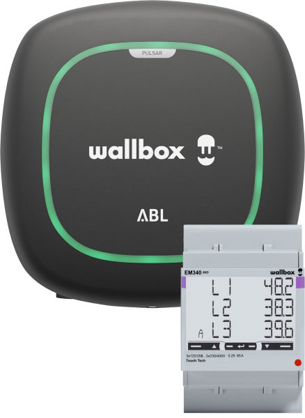 Wallbox ABL Pulsar Dienstwagen Bundle Ladestation 11 kW mit fest angeschlagenem Ladekabel und MID Meter Pulsar inkl. Steckerhalterung mit Ka – 100000498