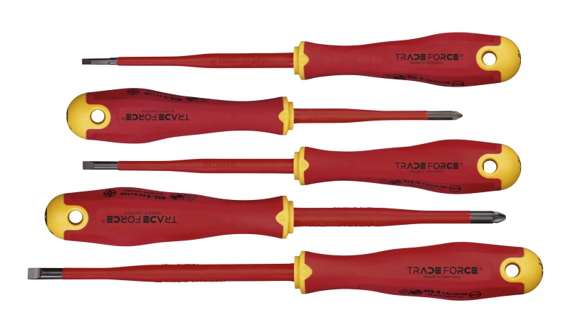 5-teiliger isolierter Schraubendrehersatz PZ/Schlitz – 0118150009