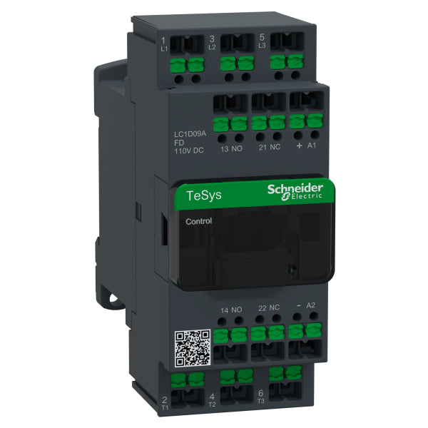 SCHÜTZ 3P 9A AC3 110V DC SNAPIN – LC1D09AFD