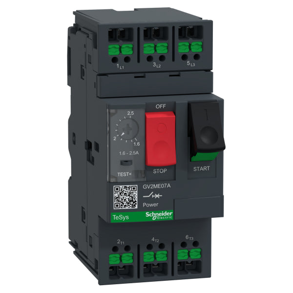 MOTORSCHUTZSCHALTER 1,6-2,5A SNAPIN – GV2ME07A