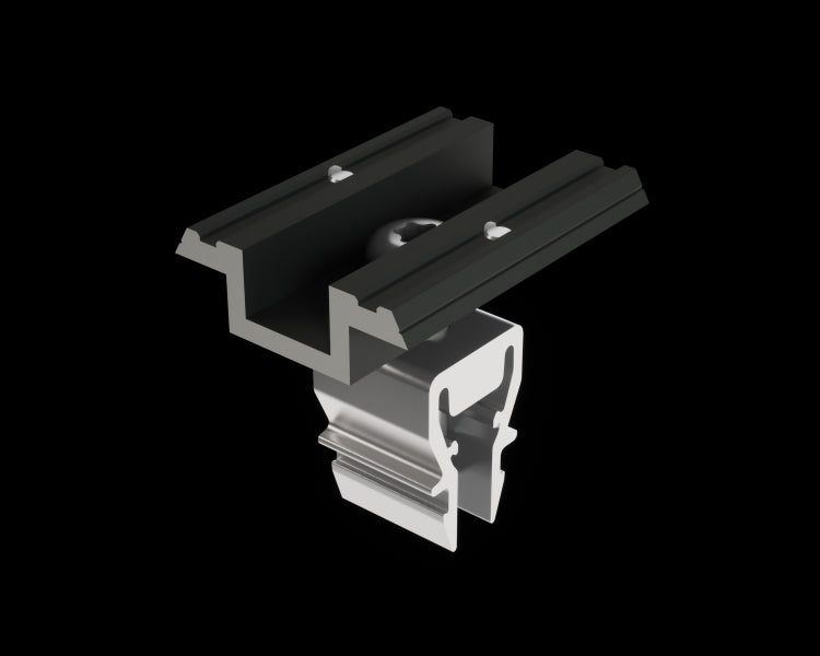 PREVARIO Mitteklemme 28-37 mm, schwarz eloxiert – 55898003