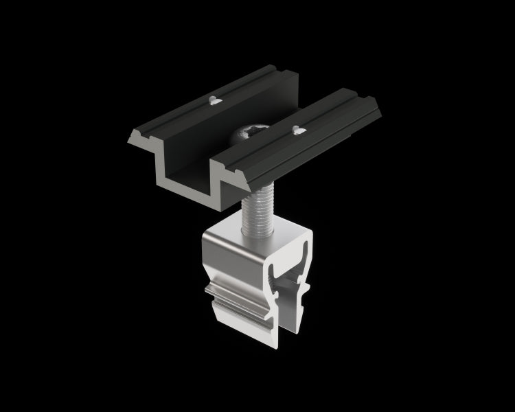 PREVARIO Mitteklemme 37-47 mm, schwarz eloxiert – 55908003