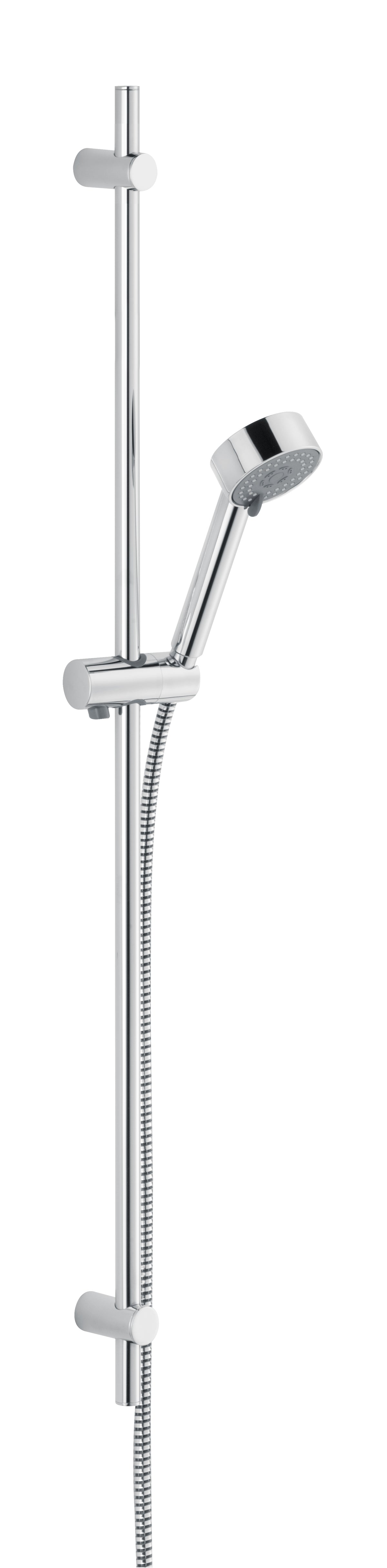 Alva Bela 1.0 Brausestangenset 90cm verstb. Wandbf.,HB 3-fach,BS 150cm,Chrom - AQARBEBSV.1