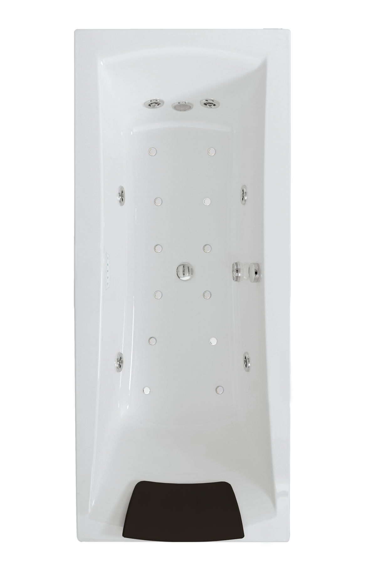 Alva Spa Whirlwanne Duo 180x80cm, System Premium, Weiß - AQWWSPD180P