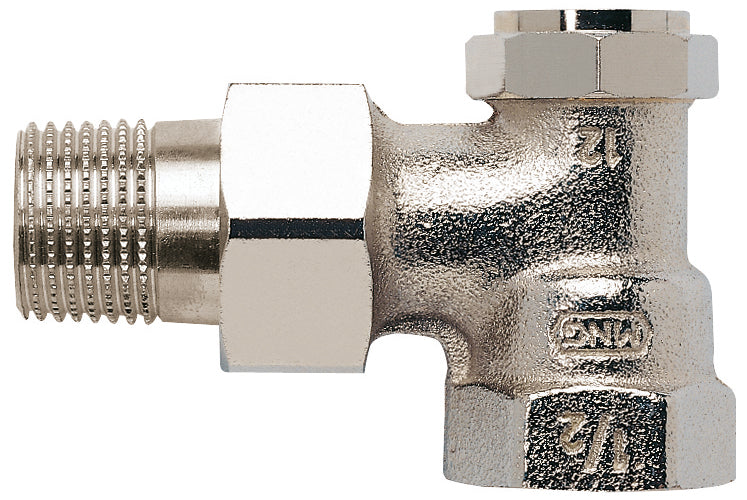 Alva Rücklaufventil Eckform 1/2" kvs 0,13-1,7 Durchflussrichtung - ALV2420E1/2