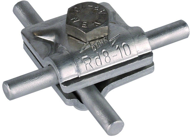 DEHN MV-Klemme Al f. Rd 8-10mm m. Sechskantschraube – 390051