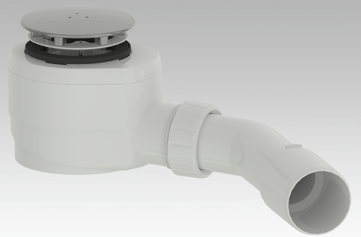 Alva Era Brausetassensifon komplett mit Sichtteil d52, Chrom - AQBTERBS52C.1
