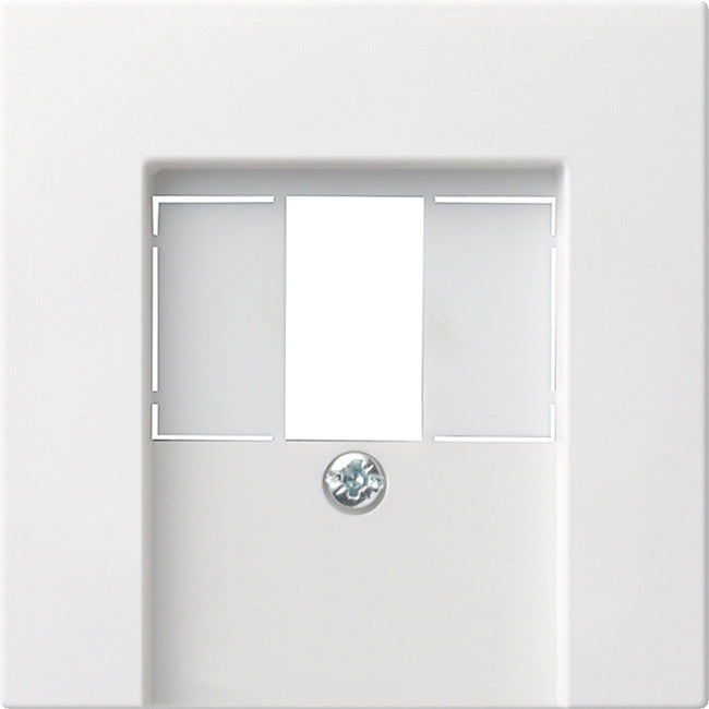 GIRA Abdeckung für TAE und USB Anschlussdose System 55 reinweiß glänzend – 027603