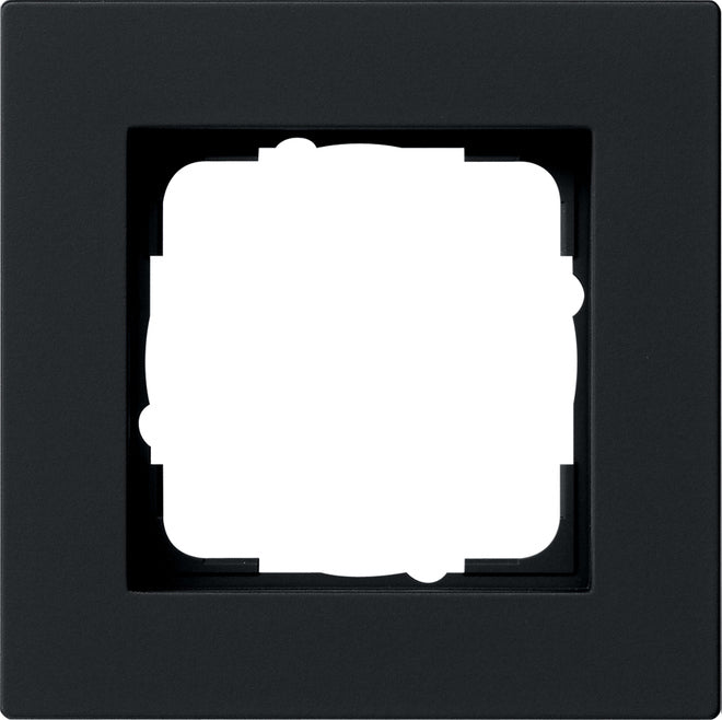 GIRA Abdeckrahmen 1f flach E2 Schwarz m – 0211095