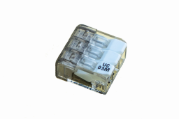 Alva Mini Verbindungsdosenklemme 3-polig mit Hebeln 0,2... 2,5 mm2, transparent - DOK3MINIHE