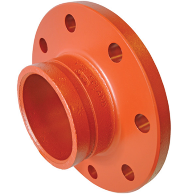 VICTAULIC Victaulic Flansch Mod. 45RE inkl.Rohr m.Nut PN16 lack. 114,3mm – F45RE004070PLM6