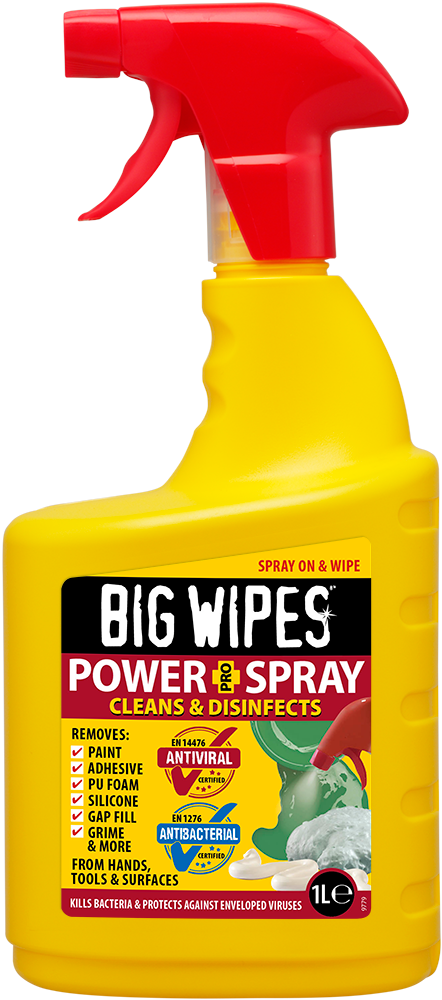 VIPROTEC BIG WIPES Power Spray 1 Liter, antiviral, antibakteriell – 2448-DE