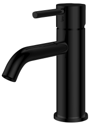 Alva Idea 1.0 Waschtischarmatur mit Ablaufgarnitur, Schwarz Matt - AQARIDWT.1S