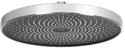 Alva Varia Kopfbrause d 26cm rund Antikalk, Kunstst., Powderstrahl, Chrom - AQARVAKB26K