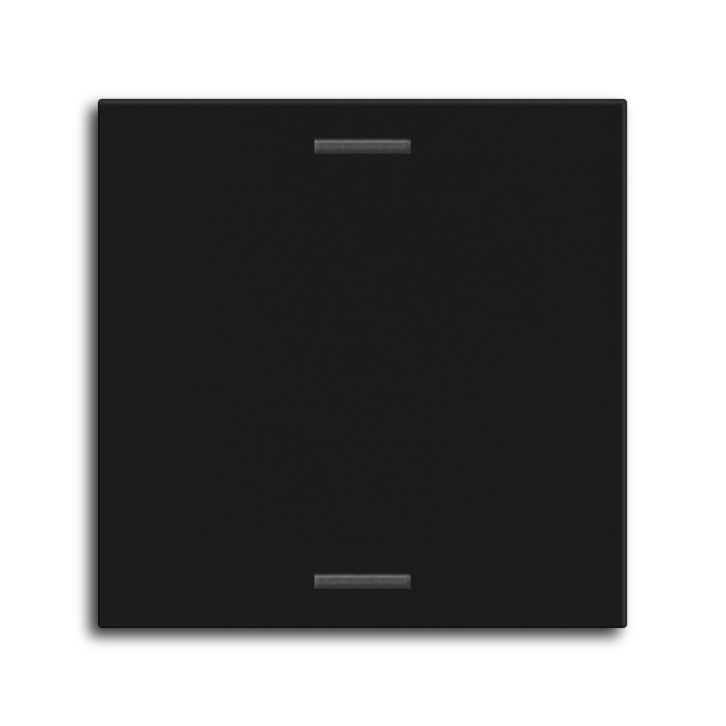 MDT Wippe für KNX Taster Light 55 1-fach, Schwarz matt, Neutral – BE-TAL55W106.01
