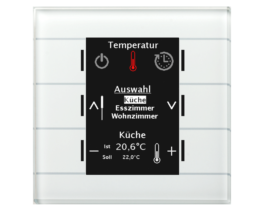 MDT KNX Glas Bedienzentrale Smart weiß – BE-GBZW.01