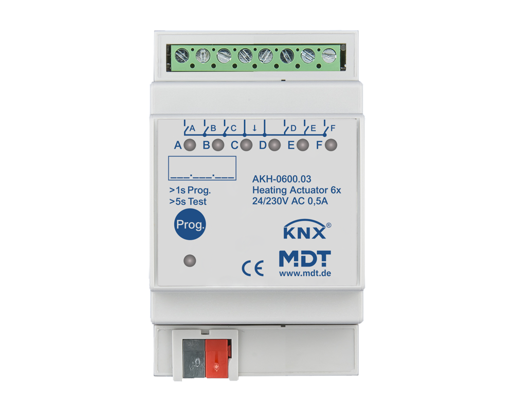 MDT KNX Heizungsaktor 24/230 V 6fach REG – AKH-0600.03