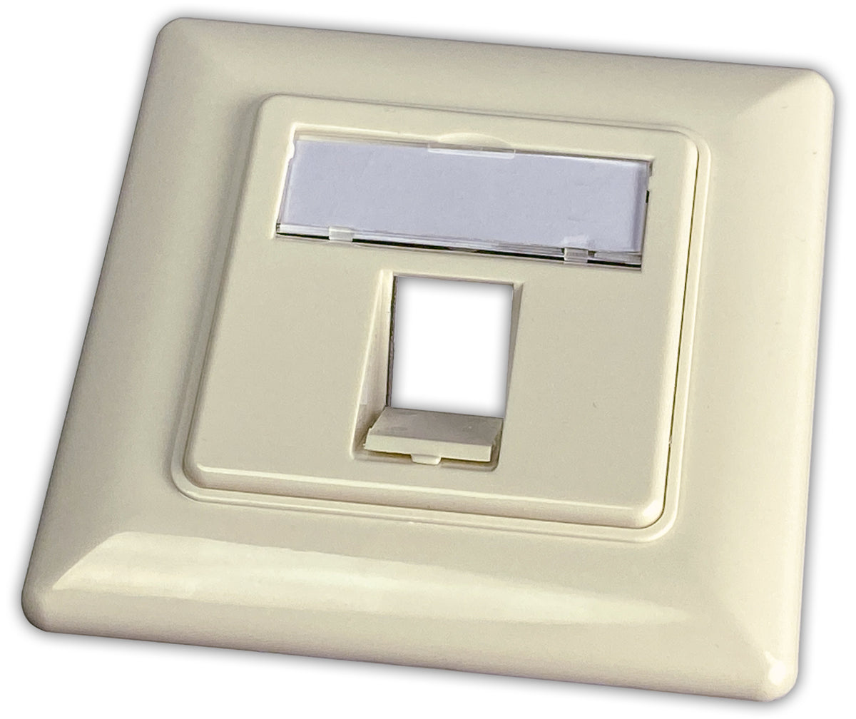 Alva Keystone Leerdose 1 Modul, Unterteil mit Schalterprogrammen kombinierbar - KSLD-1-DESIGN
