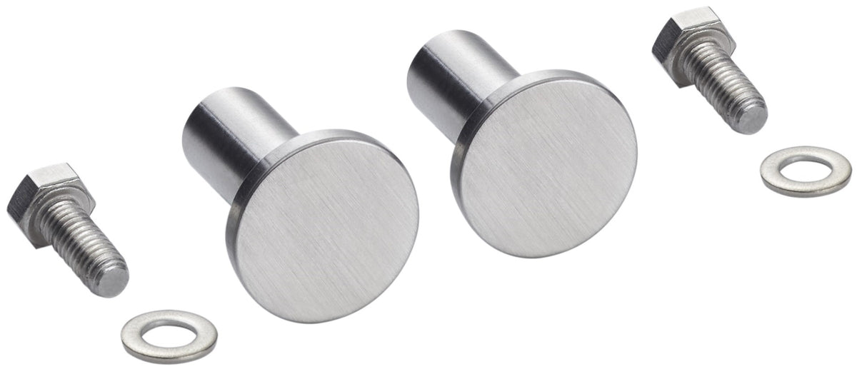 Alva Varia Haken-Set für Auflagerost AQSLVAAR1 u. AQSLVAAR2, Edelstahl Matt - AQSLVAHS