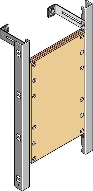 GEBERIT GE Huter Befestigungsplatte 40x70 cm schwere Konsollasten, Trocken/Vor/Inwand – HU-BE9001-M