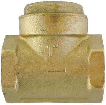 Alva Rückschlagklappe 5/4" mit Gummidichtung, Messing - ALRK5/4