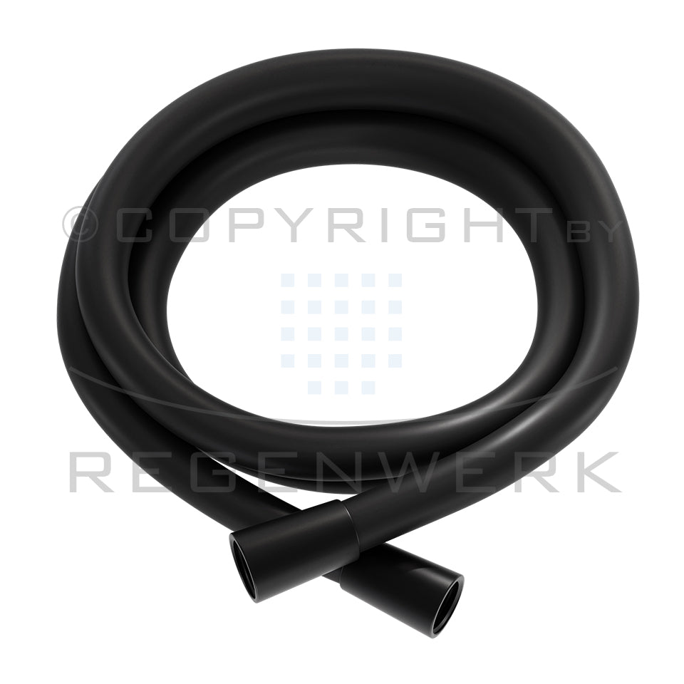 REGENWERK Regenwerk Passion Brauseschlauch DVGW, 125 cm, schwarz matt – BPPAARRBS125S