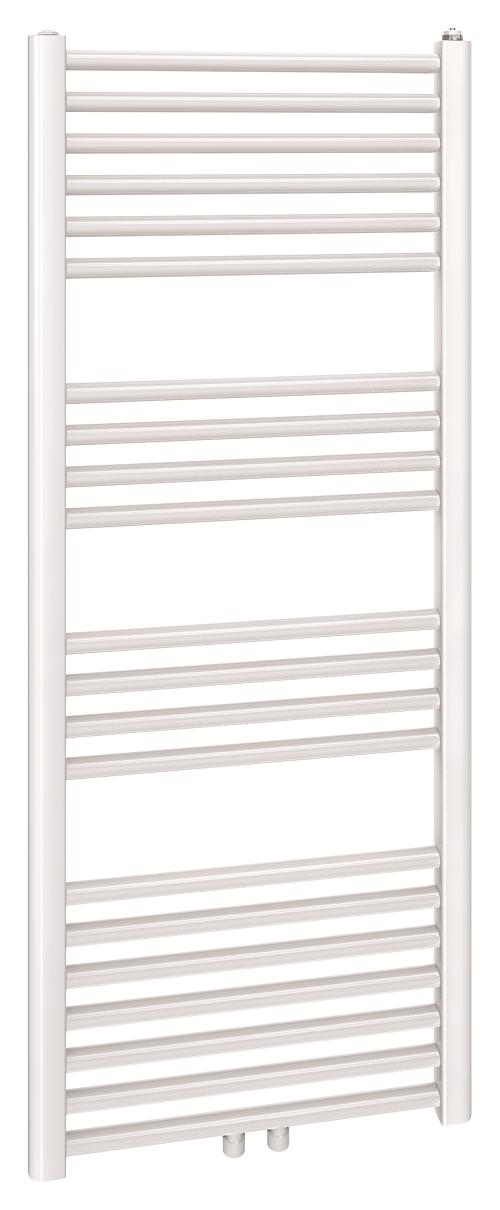 Alva Una 1.0 Badheizkörper gerade Mittenanschluss, 122,2x50cm, Weiß - AQBHK122.50M.1