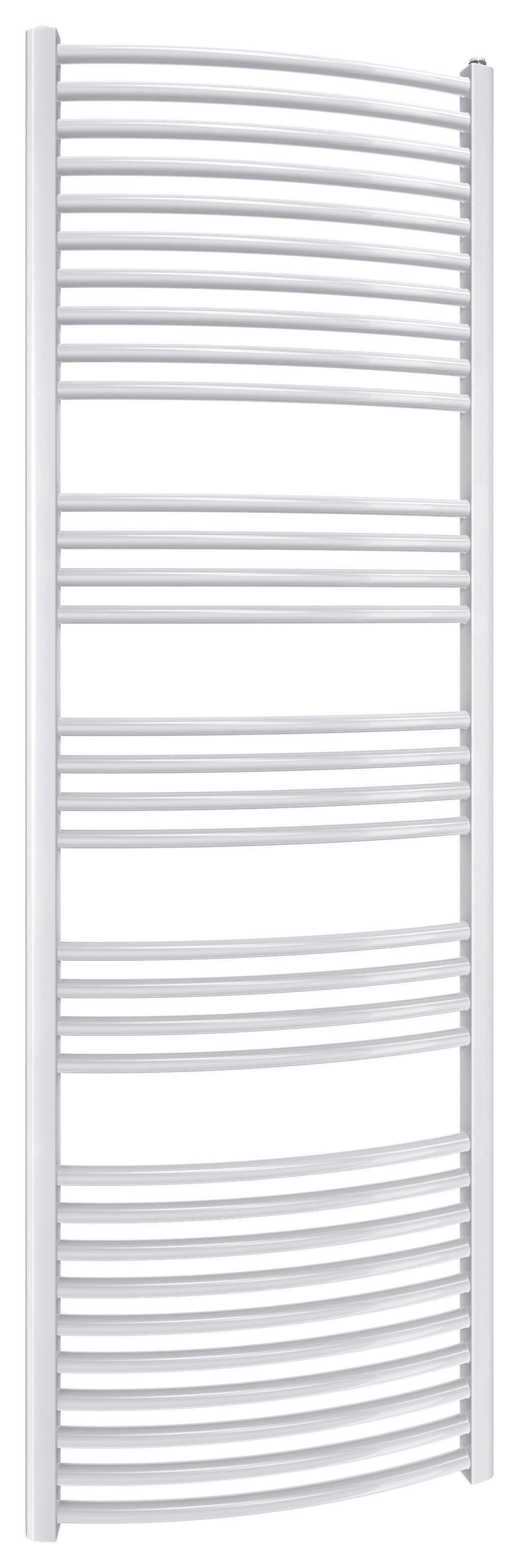 Alva Una 1.0 Badheizkörper gebogen 180,7x60cm, Weiß - AQBHK180G.1