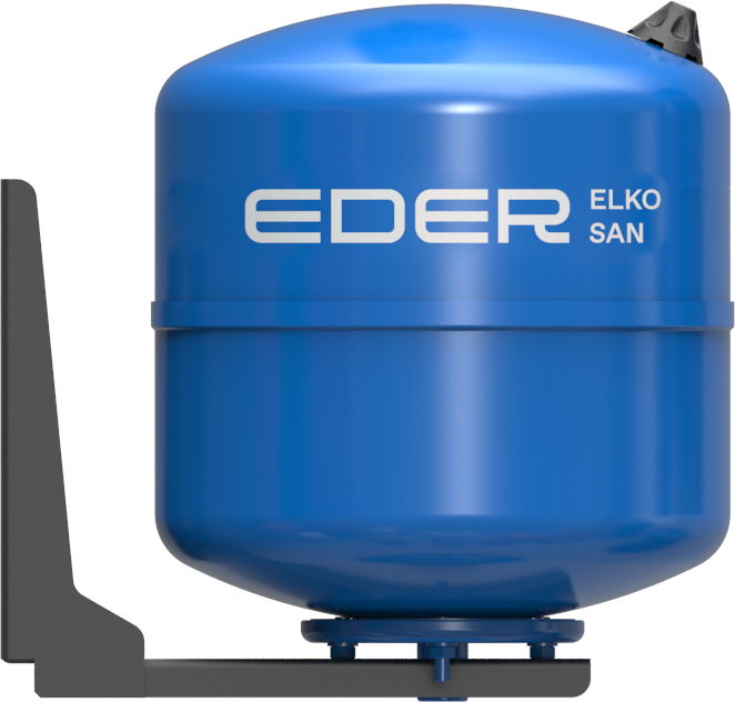 EDER SPIROTECH Elko-San Druckausgleichsgefaess 20 L DxH 300 x 360 mm, Anschluß 3/4" AG, 20 l – 0050503