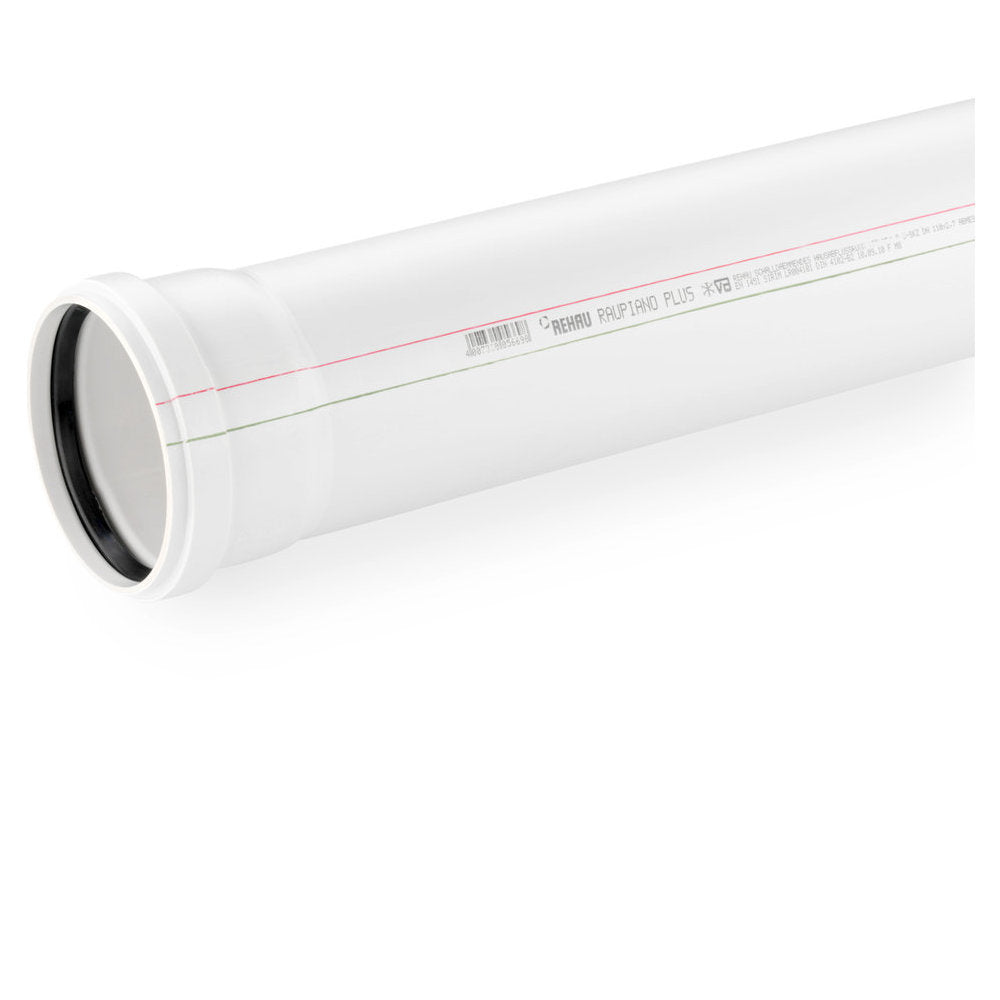 REHAU RAUPIANO PLUS Abflussrohr DN 110, Baulänge 500 mm – 11202741222