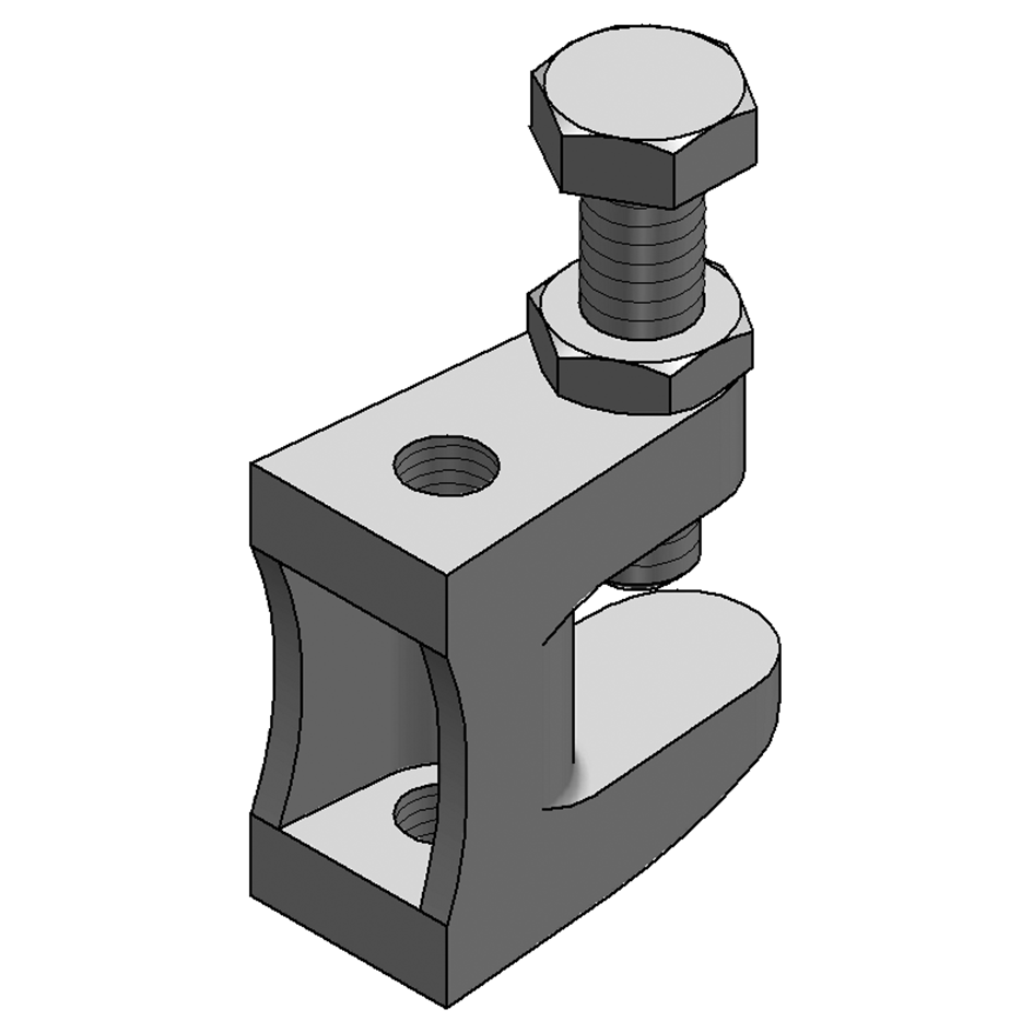 MEFA Trägerklammer Guss TKN Klemmbereich 1 - 18 mm M8 – 0579558