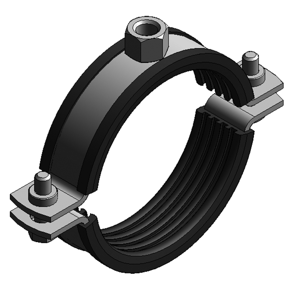 MEFA Rohrschelle Maxima PSM 35x4, 198 - 203mm M16 TPE – 0081756