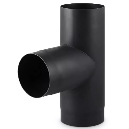 Alva Rauchrohr T-Stück 90 DN 130mm L=500 mm, für EWR Zugregler DN 130 - ALZUGT130B