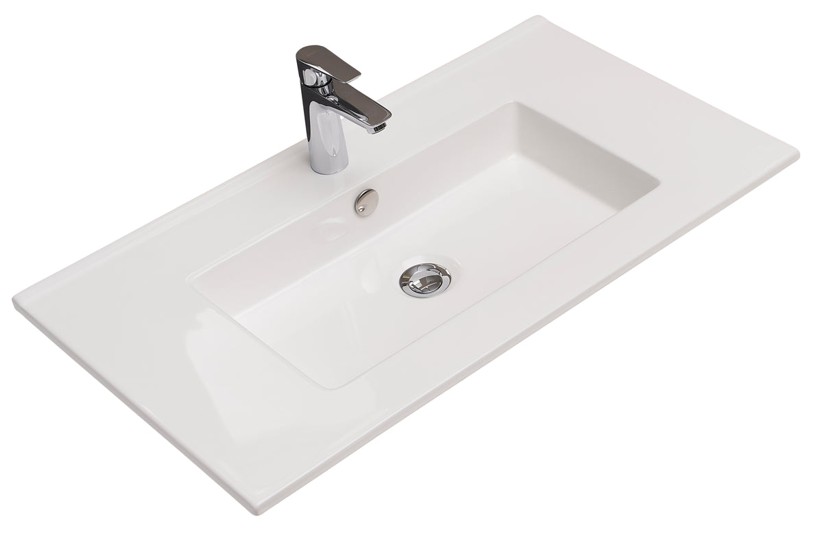Alva Una Keramik-WT 91x46cm, Weiß, für US4+5 - AQWTK4.1