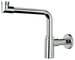 Alva Varia Raumspardesign-S. 5/4" ohne Ventil, Wandrohr 32x100mm, Chrom - AQARVADSR1