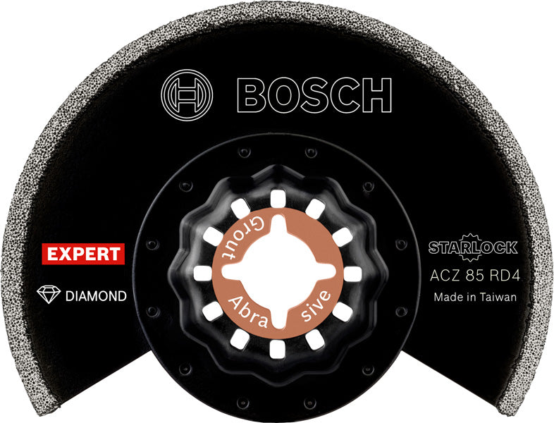 BOSCH POWER TOOLS EXPERT Grout Segment Blade ACZ 85 RD4 Bl att für Multifunktionswerkzeuge, 85 mm – 2 608 900 034