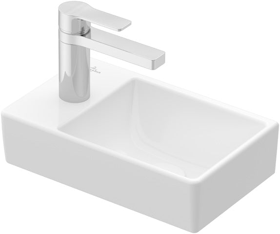 VILLEROY&BOCH V&B Passion Kollektion 1 Handwaschbecken Be. re, 36x22 cm, Weiß Alpin – 43003R01