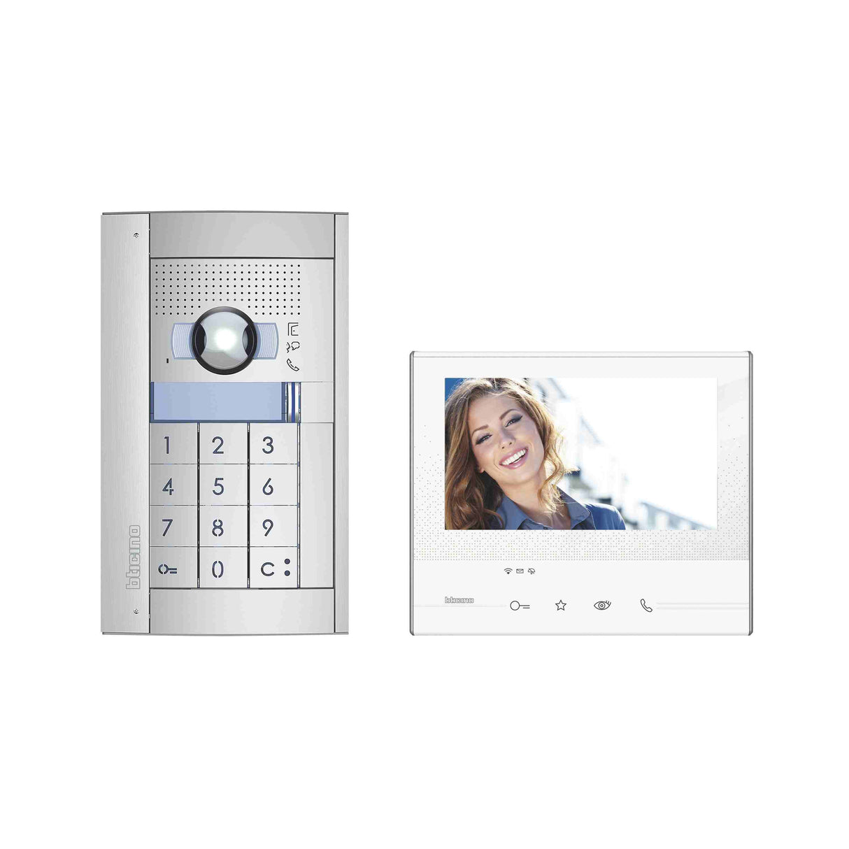 BTICINO Flex'ONE Video-Set mit Türstation SFERA inkl. Codelock + CLASSE300 X13E – 905217