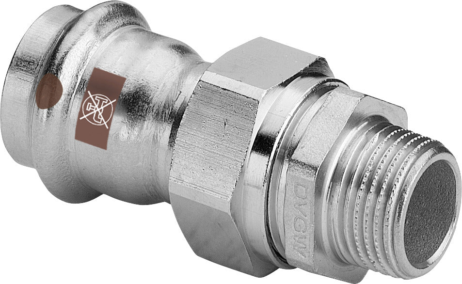VIEGA Viega Verschraubung mit SC Temponox 1765 in 28mmxR1 Stahl nichtrostend – 812 102