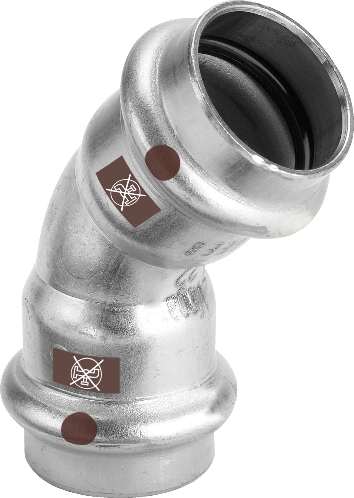 VIEGA Viega Bogen 45 Grad mit SC Temponox 1726 in 28mm Stahl nichtrostend – 809 874