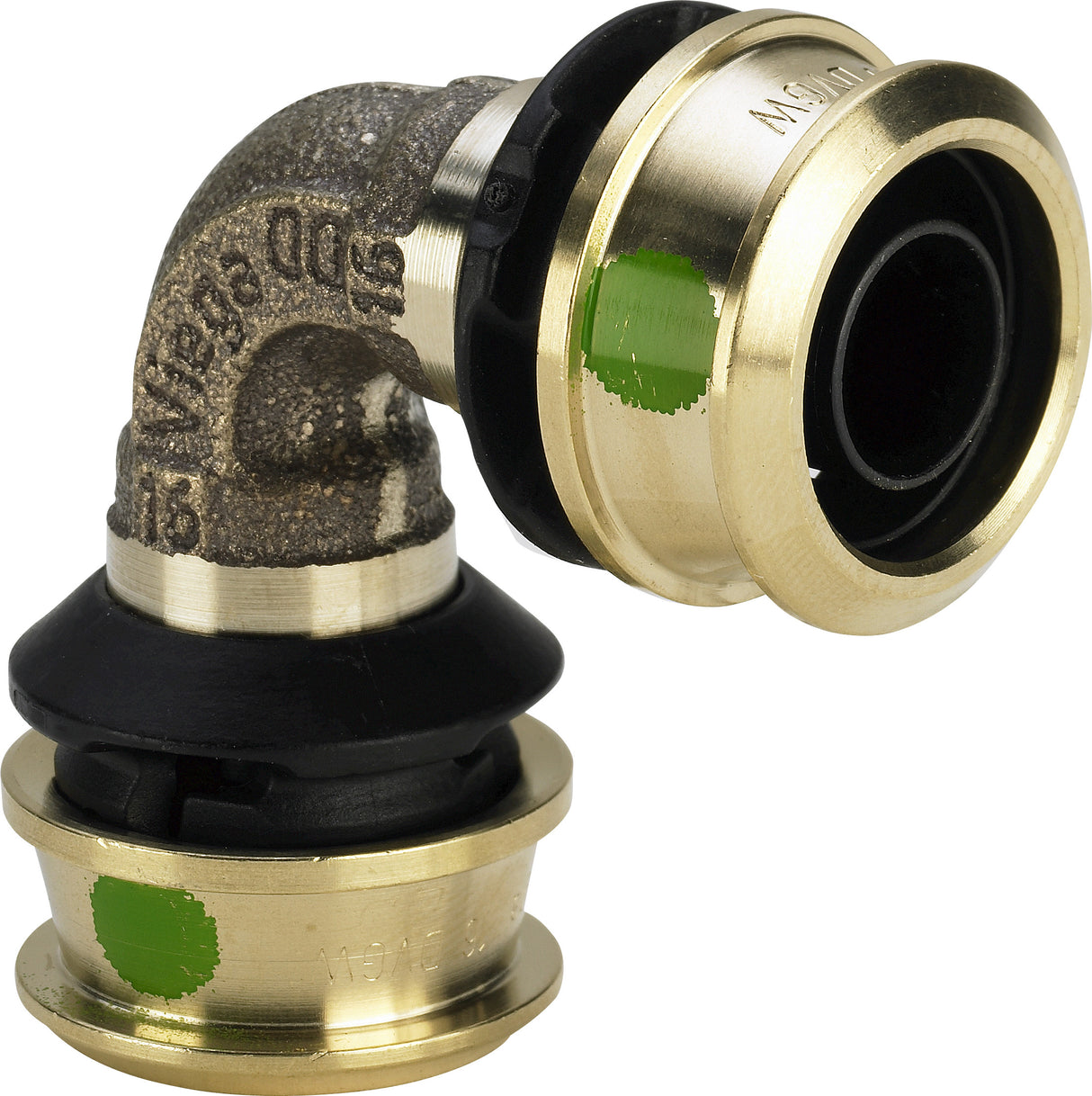 VIEGA Viega Winkelkupplung mit SC Raxofix 5316 in 63mm Siliziumbronze 90 Grad – 647 063