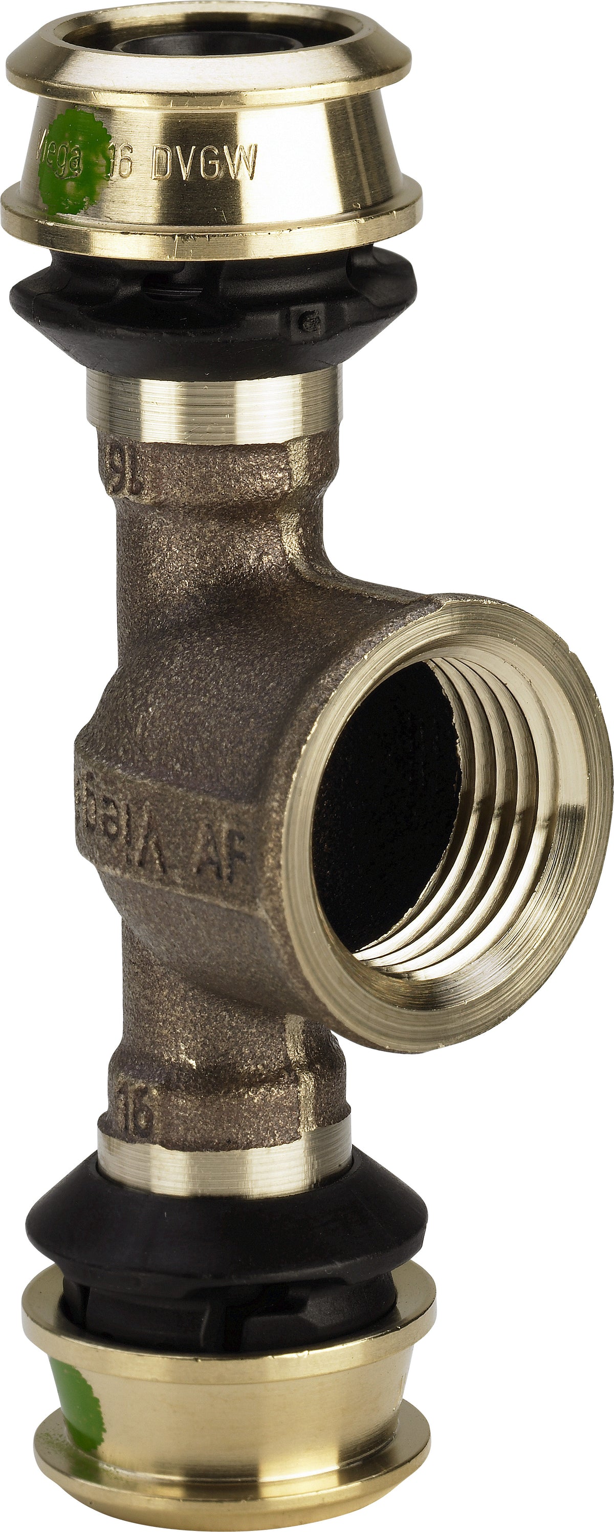 VIEGA Viega T-Stück mit SC Raxofix 5317 in 25mmxRp3/4x25mm Siliziumbronze – 647 155