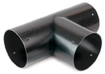 ALVA T-Stueck 100mm PVC gemufft f. Dänagerohr flexibel - DRFT100